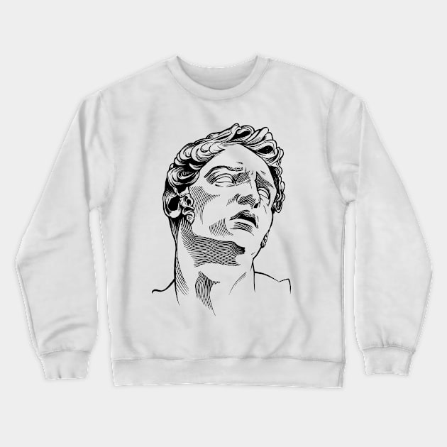 A sculpture art, ink drawing Crewneck Sweatshirt by ycapkinn 